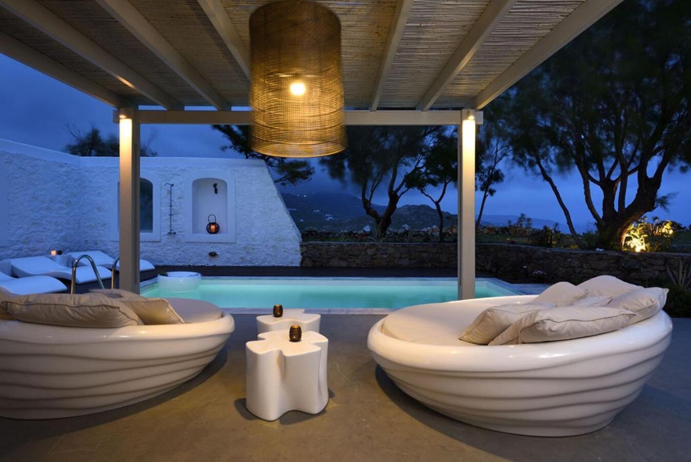 Villa Dafni 4Bed With Pool In Kalafatis Spilia Mykonos Town Exterior photo
